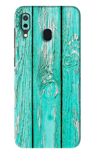 Blue Wood Samsung Galaxy A30 Back Skin Wrap