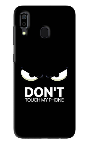 Don'T Touch My Phone Samsung Galaxy A30 Back Skin Wrap