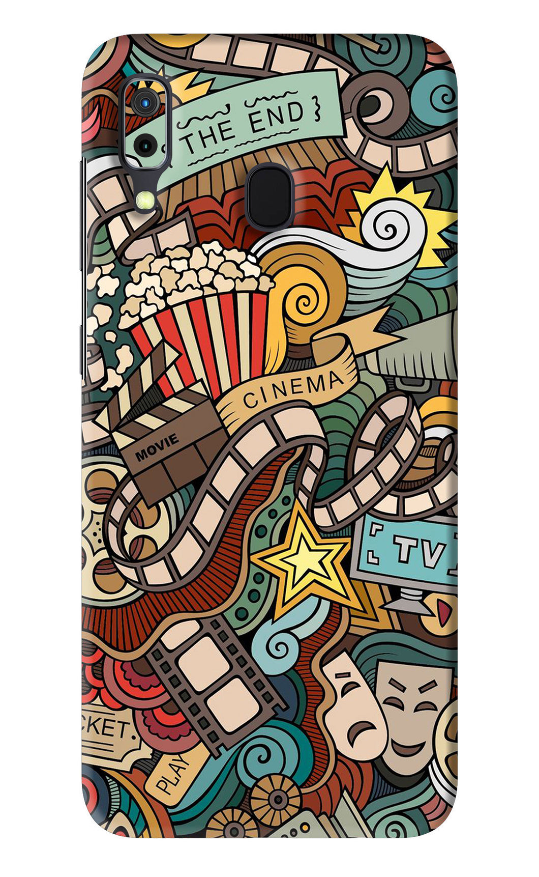 Cinema Abstract Samsung Galaxy A30 Back Skin Wrap