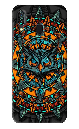 Angry Owl Art Samsung Galaxy A30 Back Skin Wrap