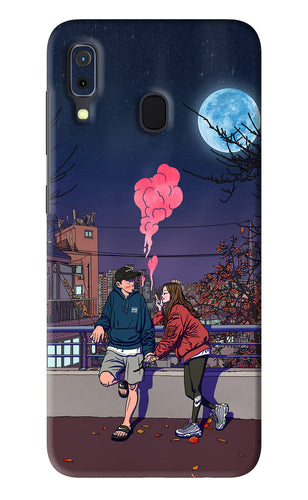 Chilling Couple Samsung Galaxy A30 Back Skin Wrap