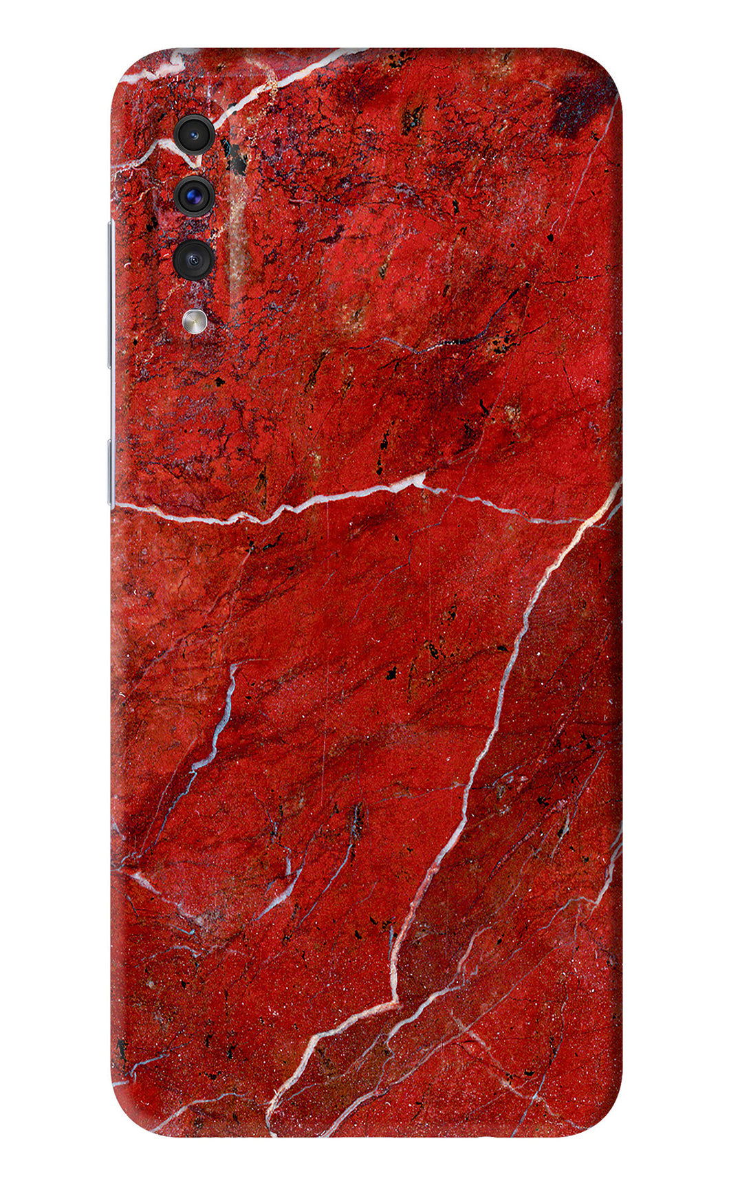 Red Marble Design Samsung Galaxy A30s Back Skin Wrap