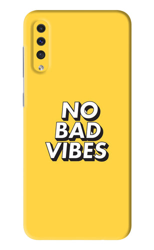 No Bad Vibes Samsung Galaxy A30s Back Skin Wrap