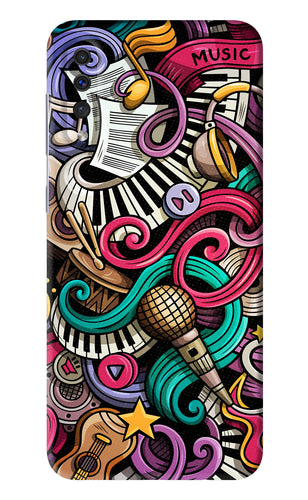 Music Abstract Samsung Galaxy A30s Back Skin Wrap