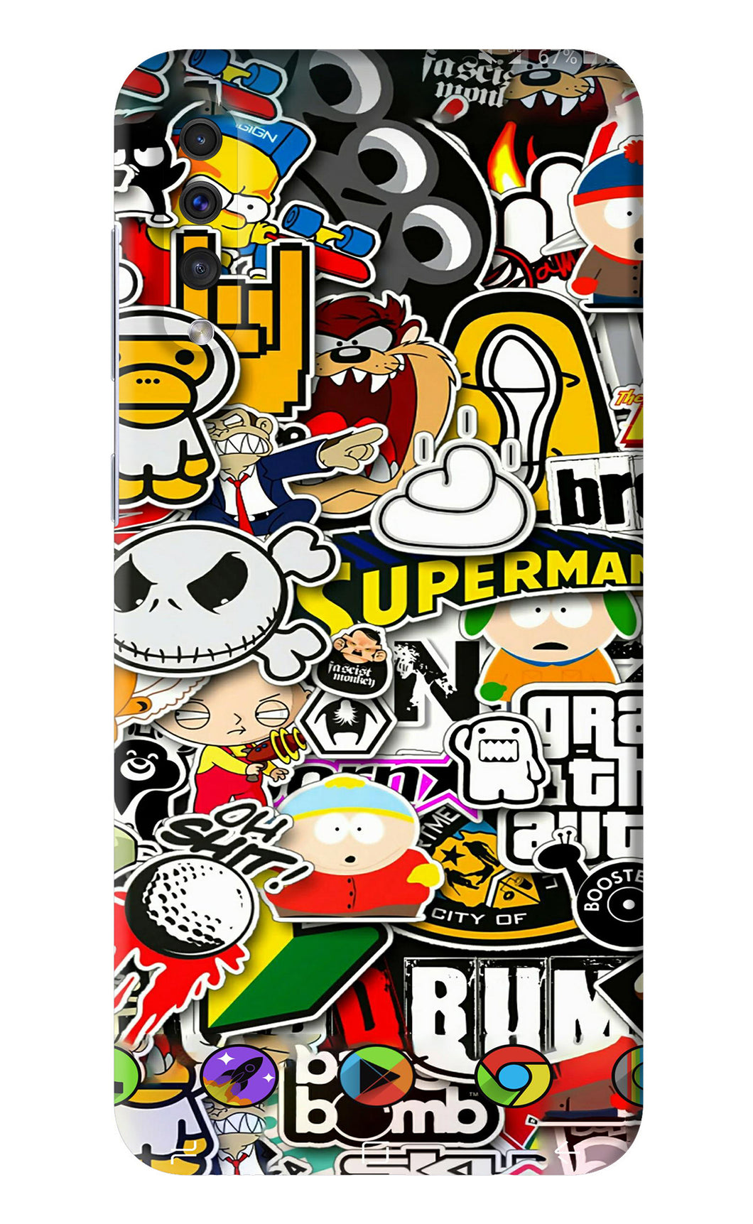 Sticker Bomb Samsung Galaxy A30s Back Skin Wrap
