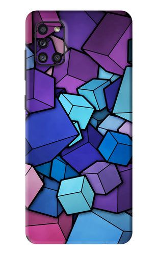 Cubic Abstract Samsung Galaxy A31 Back Skin Wrap