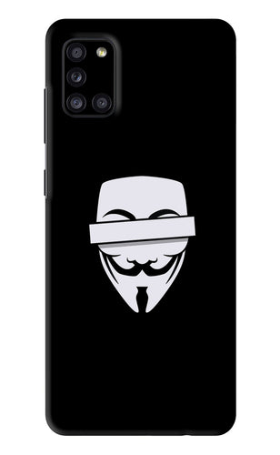 Anonymous Face Samsung Galaxy A31 Back Skin Wrap