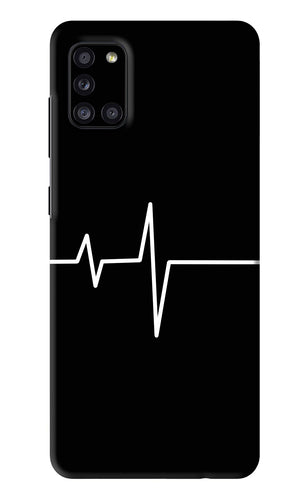 Heart Beats Samsung Galaxy A31 Back Skin Wrap