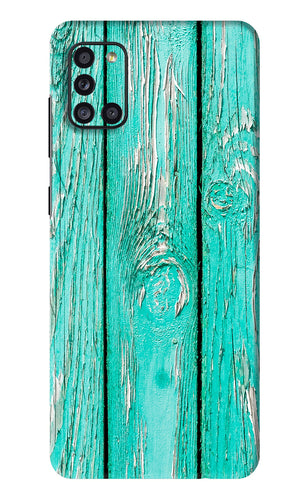Blue Wood Samsung Galaxy A31 Back Skin Wrap