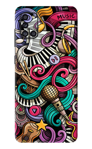 Music Abstract Samsung Galaxy A31 Back Skin Wrap