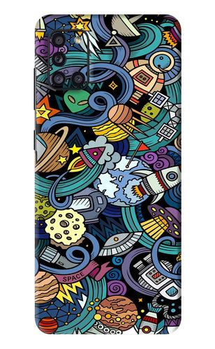 Space Abstract Samsung Galaxy A31 Back Skin Wrap