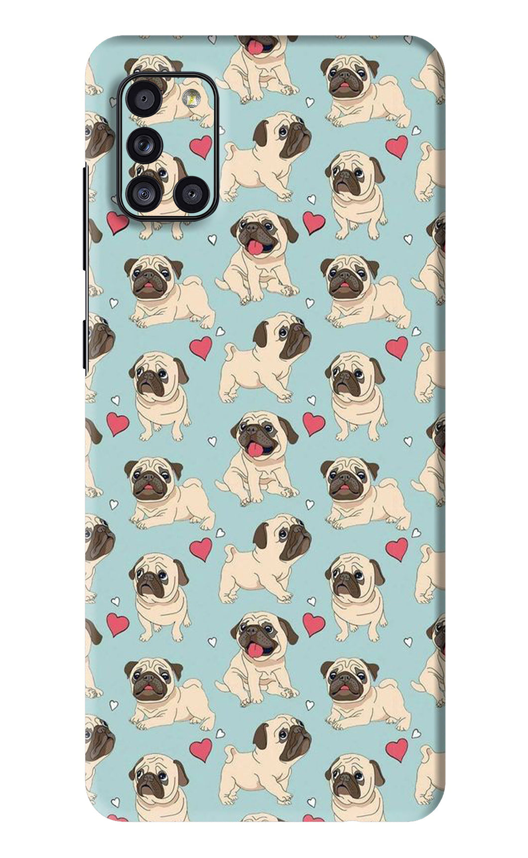 Pug Dog Samsung Galaxy A31 Back Skin Wrap