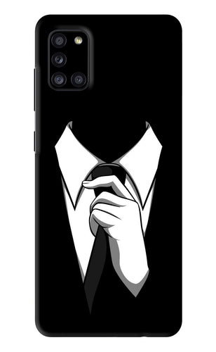 Black Tie Samsung Galaxy A31 Back Skin Wrap
