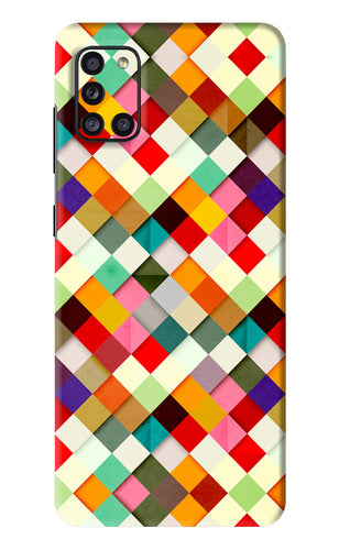 Geometric Abstract Colorful Samsung Galaxy A31 Back Skin Wrap