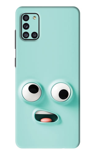 Silly Face Cartoon Samsung Galaxy A31 Back Skin Wrap