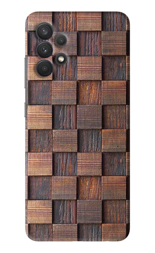 Wooden Cube Design Samsung Galaxy A32 Back Skin Wrap