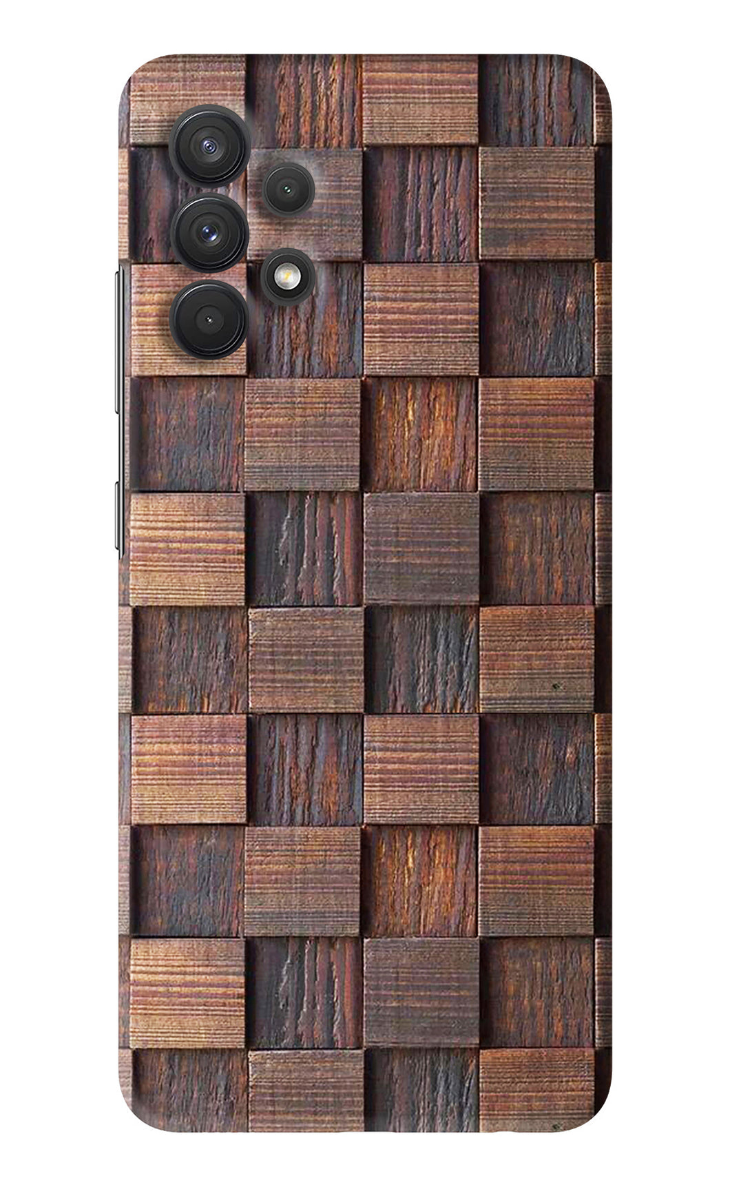 Wooden Cube Design Samsung Galaxy A32 Back Skin Wrap