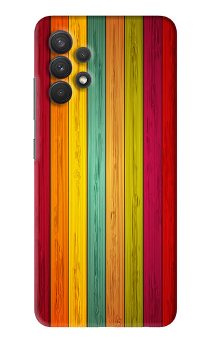 Multicolor Wooden Samsung Galaxy A32 Back Skin Wrap
