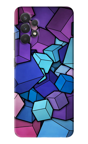 Cubic Abstract Samsung Galaxy A32 Back Skin Wrap