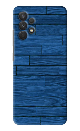 Blue Wooden Texture Samsung Galaxy A32 Back Skin Wrap