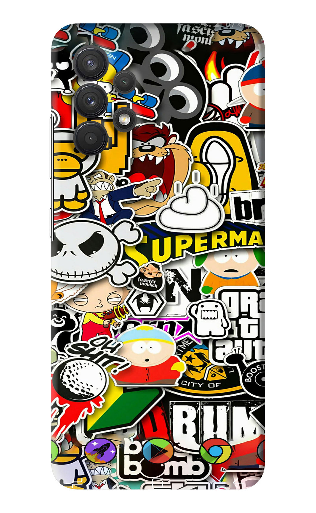 Sticker Bomb Samsung Galaxy A32 Back Skin Wrap
