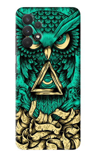 Green Owl Samsung Galaxy A32 Back Skin Wrap