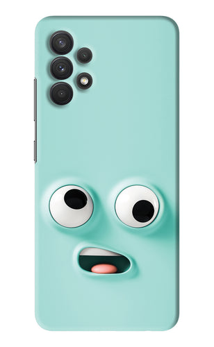 Silly Face Cartoon Samsung Galaxy A32 Back Skin Wrap