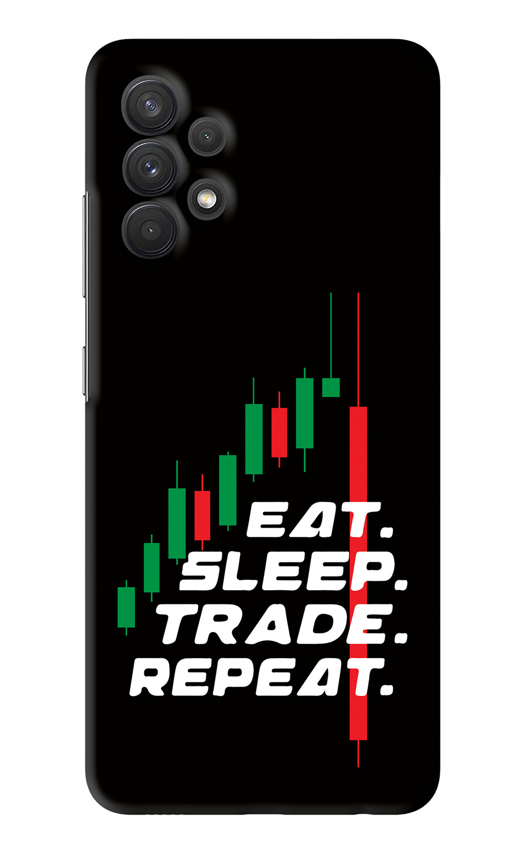 Eat Sleep Trade Repeat Samsung Galaxy A32 Back Skin Wrap
