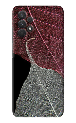 Leaf Pattern Samsung Galaxy A32 Back Skin Wrap