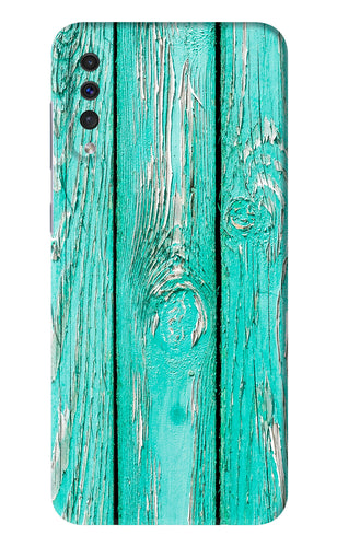 Blue Wood Samsung Galaxy A50 Back Skin Wrap