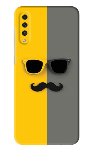 Sunglasses with Mustache Samsung Galaxy A50 Back Skin Wrap