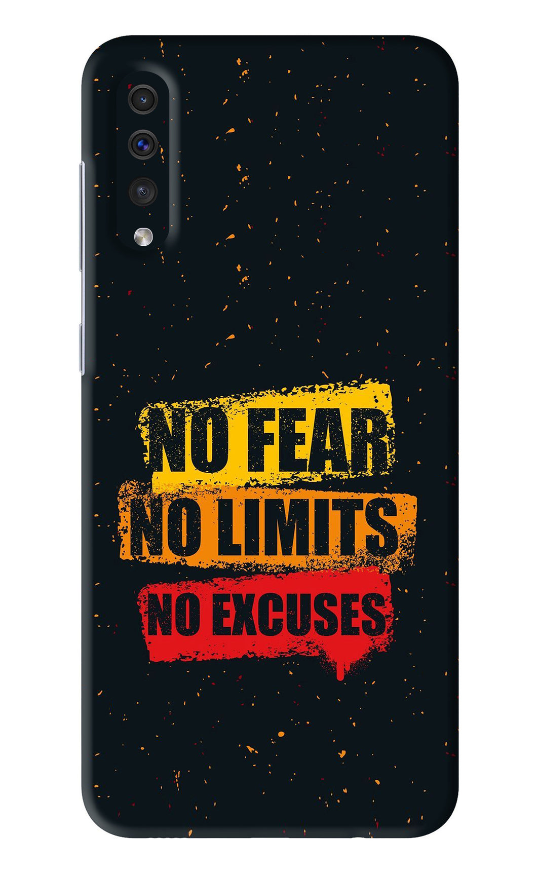 No Fear No Limits No Excuses Samsung Galaxy A50S Back Skin Wrap