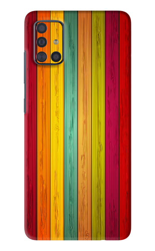 Multicolor Wooden Samsung Galaxy A51 Back Skin Wrap