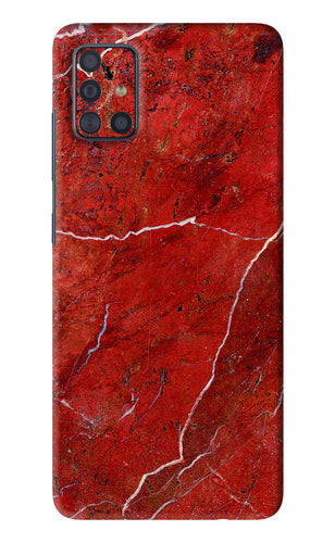 Red Marble Design Samsung Galaxy A51 Back Skin Wrap