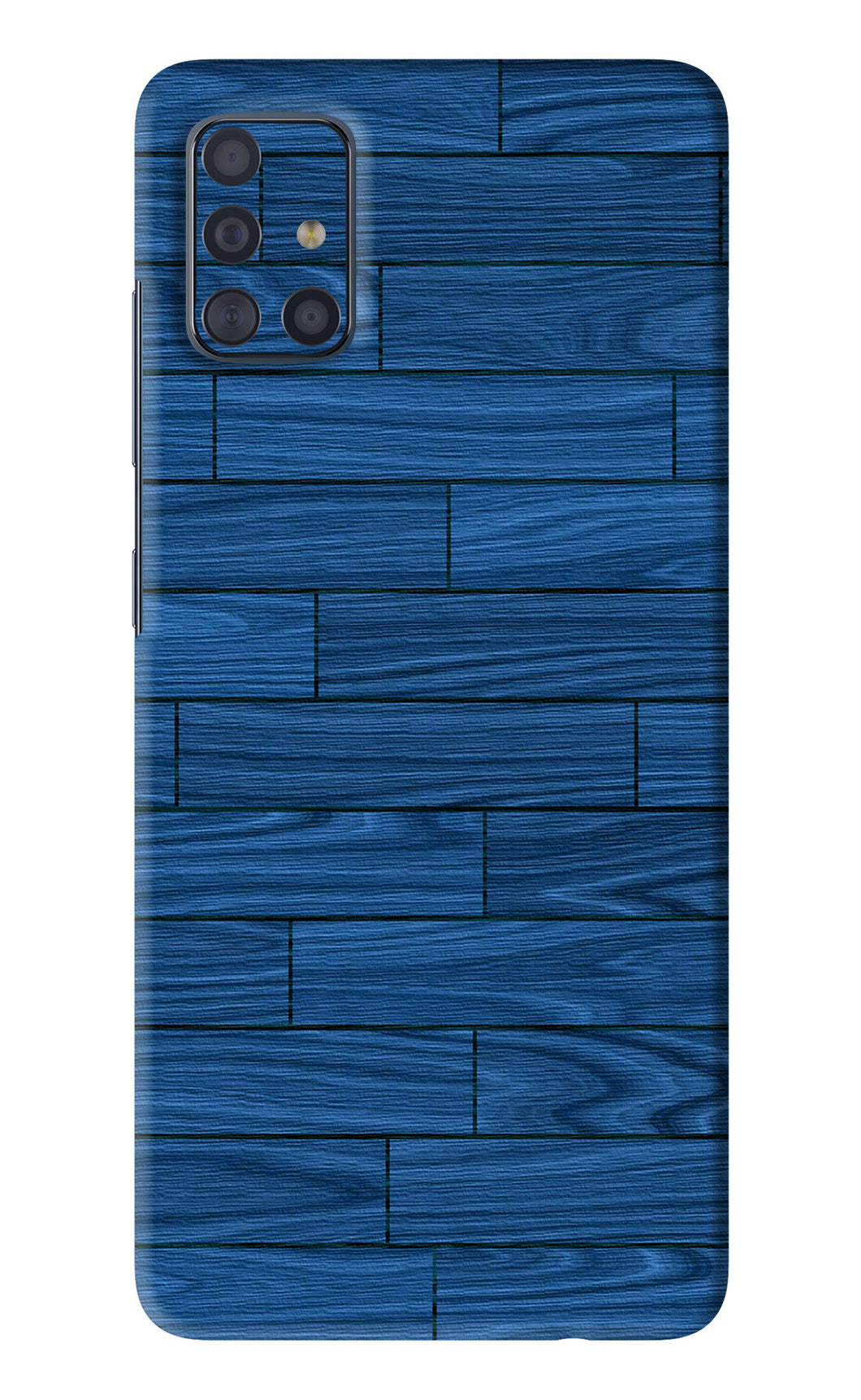 Blue Wooden Texture Samsung Galaxy A51 Back Skin Wrap