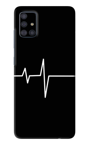Heart Beats Samsung Galaxy A51 Back Skin Wrap
