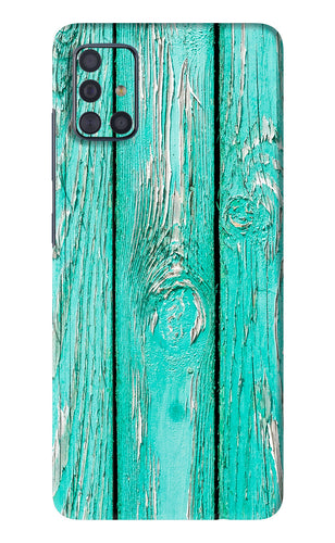 Blue Wood Samsung Galaxy A51 Back Skin Wrap