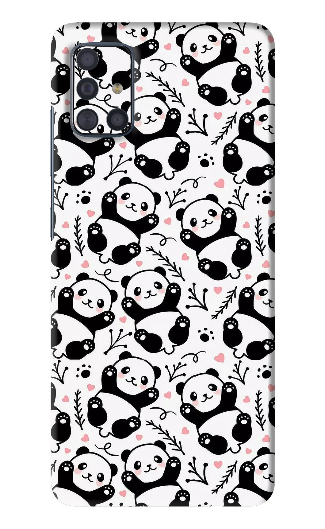 Cute Panda Samsung Galaxy A51 Back Skin Wrap
