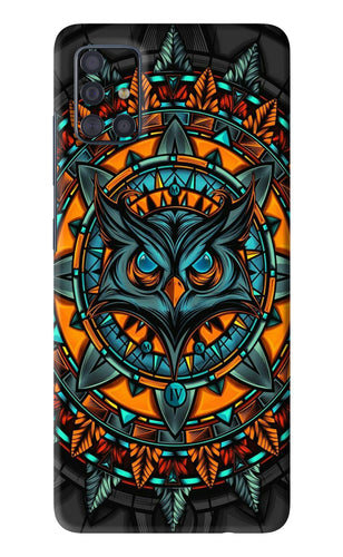 Angry Owl Art Samsung Galaxy A51 Back Skin Wrap