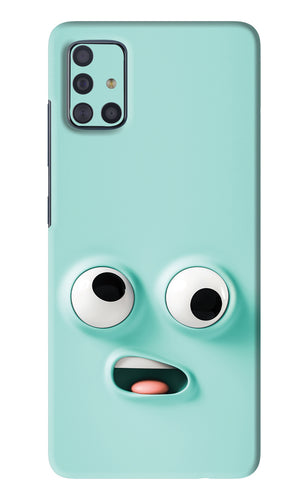 Silly Face Cartoon Samsung Galaxy A51 Back Skin Wrap