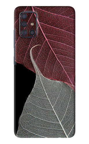 Leaf Pattern Samsung Galaxy A51 Back Skin Wrap