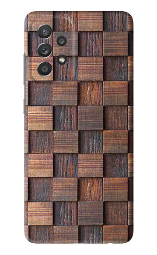 Wooden Cube Design Samsung Galaxy A52 Back Skin Wrap