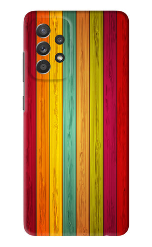 Multicolor Wooden Samsung Galaxy A52 Back Skin Wrap