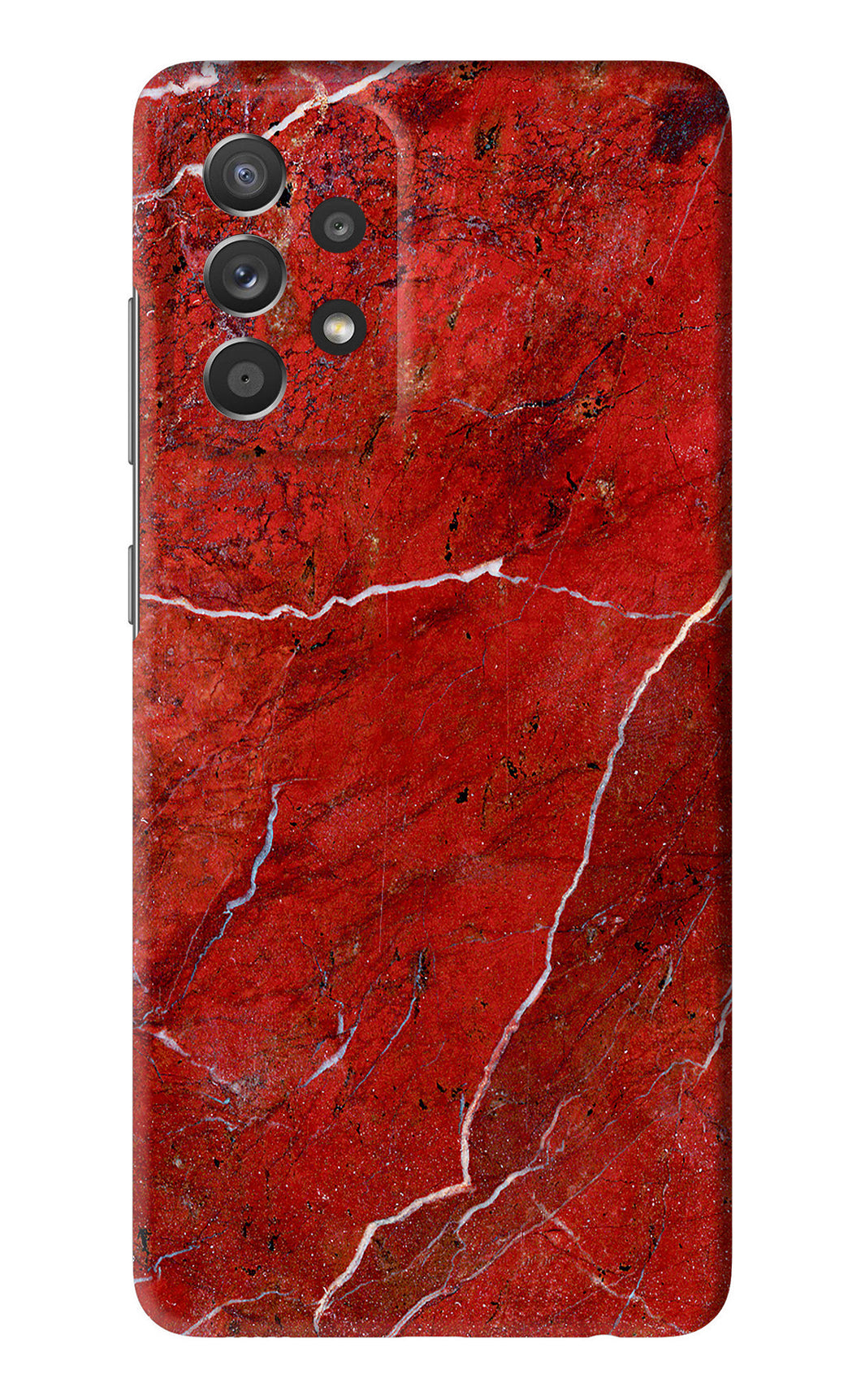 Red Marble Design Samsung Galaxy A52 Back Skin Wrap
