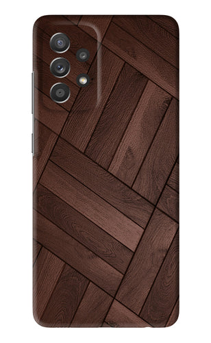 Wooden Texture Design Samsung Galaxy A52 Back Skin Wrap