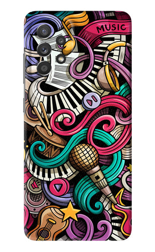 Music Abstract Samsung Galaxy A52 Back Skin Wrap