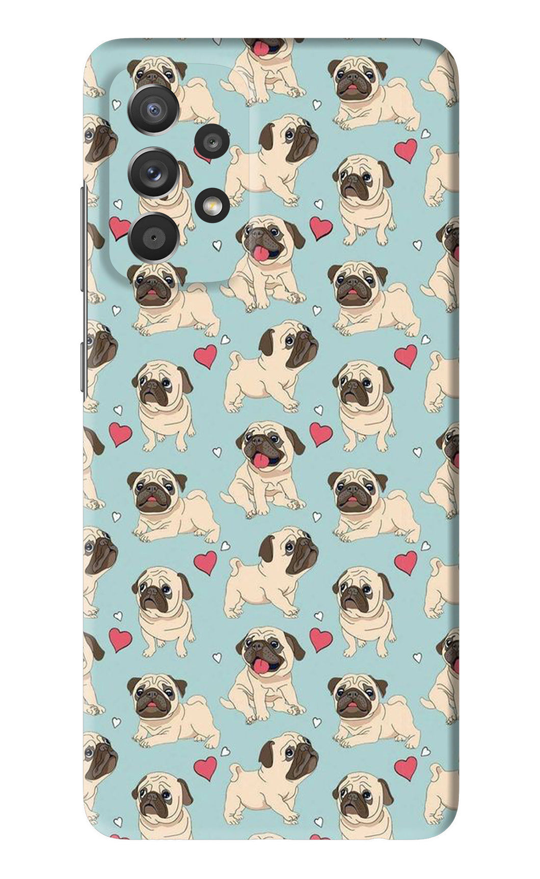Pug Dog Samsung Galaxy A52 Back Skin Wrap