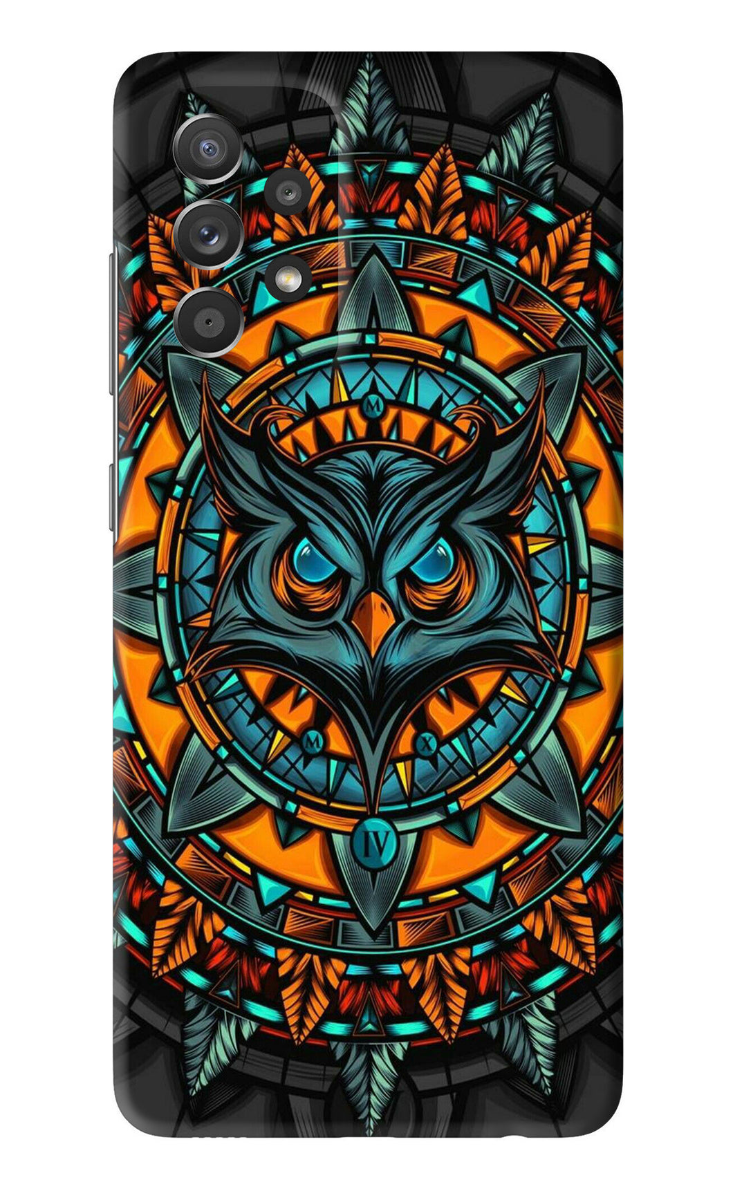 Angry Owl Art Samsung Galaxy A52 Back Skin Wrap