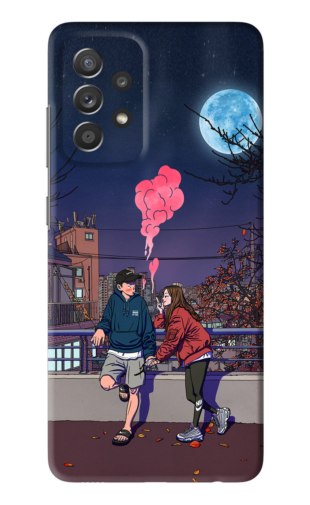 Chilling Couple Samsung Galaxy A52 Back Skin Wrap