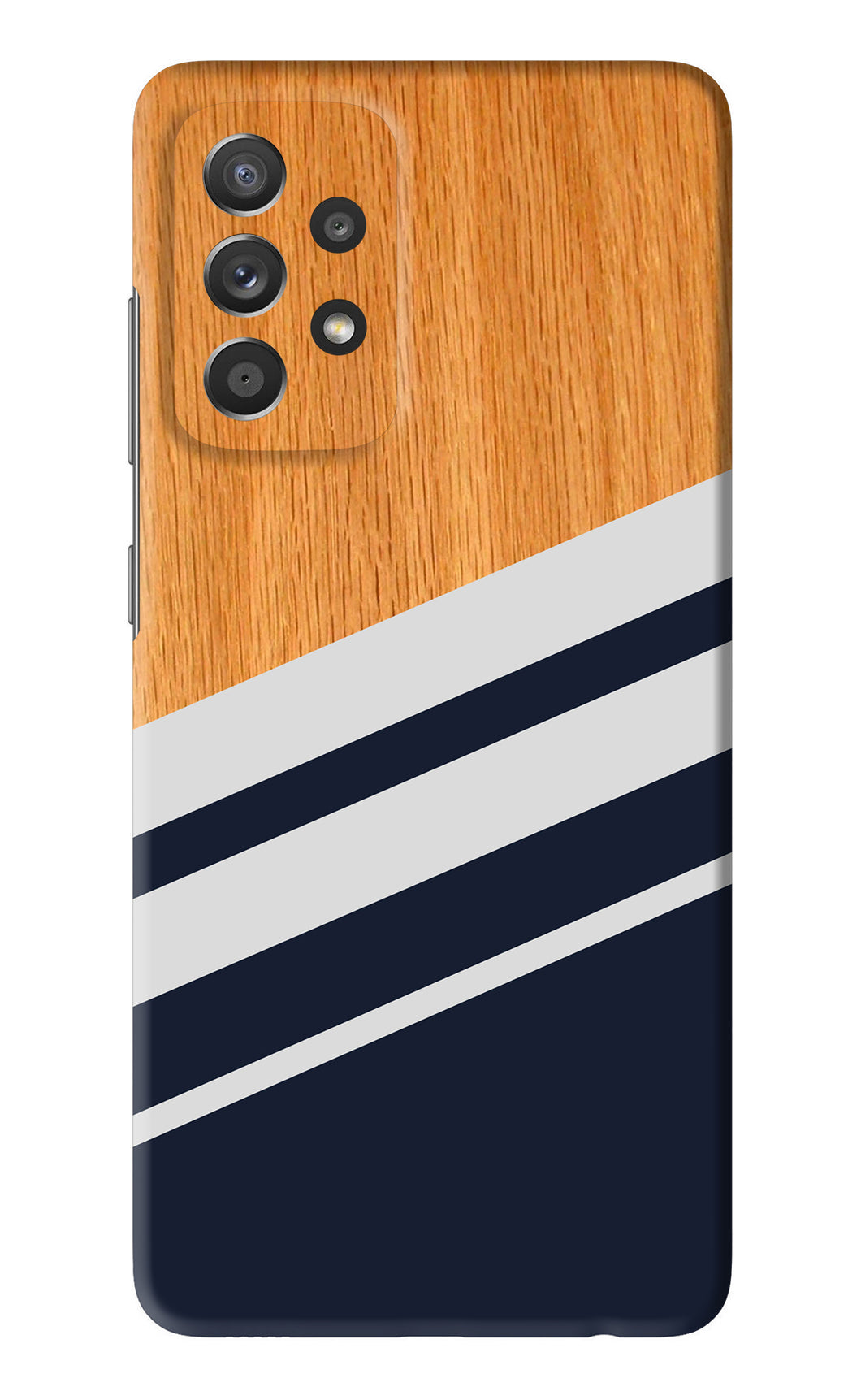 Black And White Wooden Samsung Galaxy A52 Back Skin Wrap